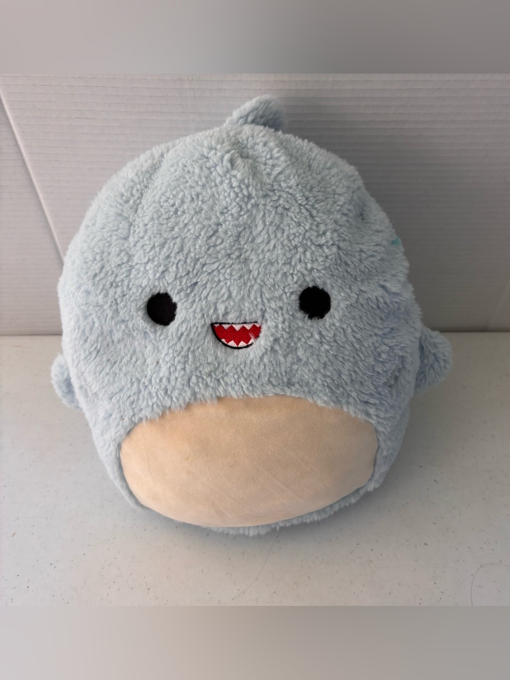 KellyToy Squishmallow Fuzzamallow Davie The Shark 12” Plush Toy Soft Squishy
